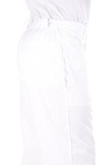BORTEX Nohavice na pevný pás biele (zmesový materiál) pánske 44/182
