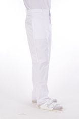 BORTEX Nohavice na pevný pás biele (zmesový materiál) pánske 58/182