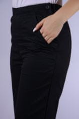 BORTEX Nohavice na pevný pás (vzadu je všitá guma) - dámske - čierne (zmesový materiál) 38/170