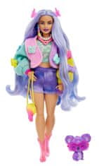 Mattel Barbie Extra Levanduľové vlasy s motýlikmi GRN27