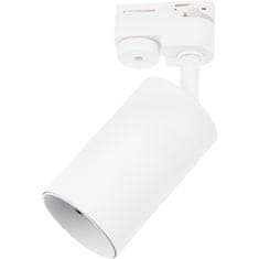 LUMILED Koľajnicove svietidlo GU10 biele SAGI jednofázová koľajová lampa