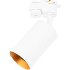 LUMILED Koľajnicove svietidlo GU10 bielo-zlaté SAGI jednofázová koľajová lampa