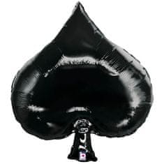 Grabo Fóliový balón supershape Casino Pik čierny 86cm