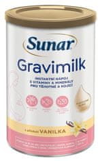 Sunar Gravimilk s príchuťou vanilka nápoj pre tehotné a dojčiace ženy 450g