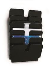 Durable Držiak na letáky "FLEXIPLUS 6", čierna, A4, horizontálny, nástenný, stojaci, 1700014061