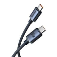 Noname Baseus Type-C - Type-C Crystal Shine series fast charging data cable 100W 2m Black (CAJY000701)