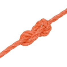 shumee Pracovné lano oranžové 8 mm 100 m polypropylén