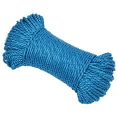 Vidaxl Pracovné lano modré 8 mm 100 m polypropylén