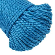 Vidaxl Pracovné lano modré 6 mm 25 m polypropylén