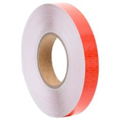 Vidaxl Reflexná páska červená 2,5 cmx50 m PVC
