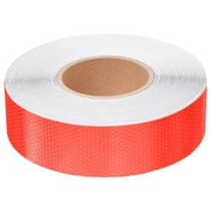 Vidaxl Reflexná páska červená 5 cmx50 m PVC