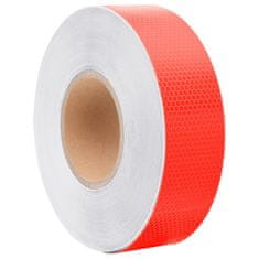 Vidaxl Reflexná páska červená 5 cmx50 m PVC