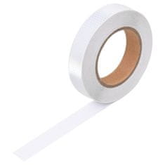 Vidaxl Reflexná páska biela 2,5 cmx20 m PVC