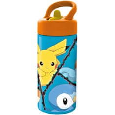 Stor Športová fľaša na pitie Pokémon so slamkou