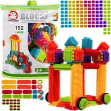 Kruzzel Farebná konštrukčná stavebnica Hedgehog Blocks 192 ks Kruzzel 20376