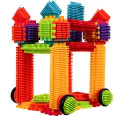 Kruzzel Farebná konštrukčná stavebnica Hedgehog Blocks 192 ks Kruzzel 20376