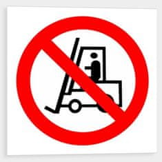 Traiva Zákaz vjazdu s vozíkom - symbol Samolepka 92 x 92 mm tl. 0.1 mm - Kód: 02279