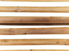 Beliani Balkónová bistro súprava svetlé drevo/krémová biela SAVALLETRI