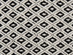 Beliani Bavlnená deka 125 x 150 cm čiernobiela CHYAMA