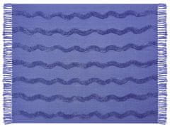 Beliani Bavlnená deka 125 x 150 cm fialová KHARI