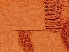 Beliani Bavlnená deka 125 x 150 cm oranžová KHARI