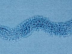 Beliani Bavlnená deka 125 x 150 cm modrá KHARI
