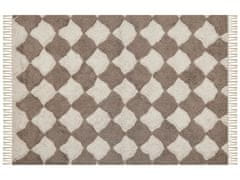Beliani Bavlnený koberec 160 x 230 cm hnedá/béžová SINOP