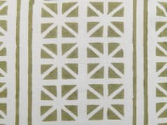 Beliani Bavlnený vankúš 45 x 45 cm zelená/biela SYRINGA
