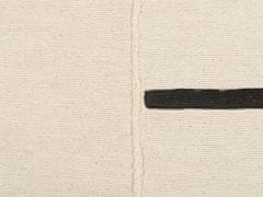 Beliani Bavlnený vankúš pruhovaný 45 x 45 cm béžová a čierna ABIES