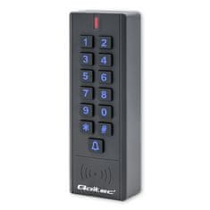 Qoltec Kombinovaný zámok CALISTO s čítačkou RFID | kód | karta | krúžok na kľúče | IP68 | EM