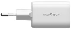 RhinoTech MINI Dual 33W nabíjací adaptér USB-C + USB-A RTACC320, biela