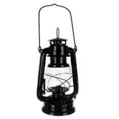 Iso Trade Petrolejová lampa 24 cm Čierna