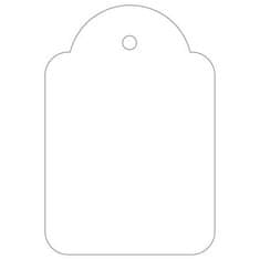 Apli Cenové etikety, biela, 36 x 53 mm, 00392