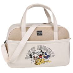 sarcia.eu DISNEY Mickey Mouse and Friends Béžová embosovaná cestovná taška, veľká, priestranná 48x32x16 cm