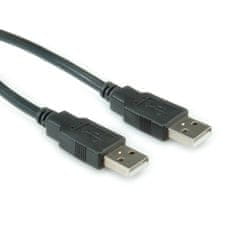 Kábel USB 2.0 A-A M/M 4.5m, High Speed, čierny