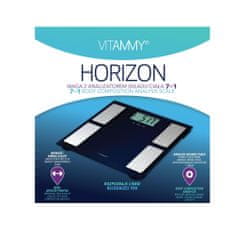 Vitammy HORIZON Kúpeľňová váha a váha pre športovcov s funkciou SENSE ON, modrá