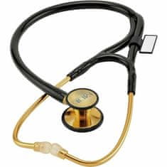 MDF 797K 22K GOLD CLASSIC KARDIOLOGY Pozlátený kardiologický stetoskop, čierna/zlatá