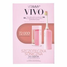 Vitammy VIVO Pink Sonická zubná kefka s puzdrom, ružová