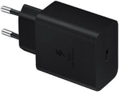 SAMSUNG nabíječka s podporou rychlonabíjení (45W) s kábelem USB-C, čierna