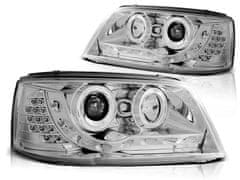 TUNING TEC Predné svetlá VW T5 04.03-08.09 DAYLIGHT chrómové LED BLINKR
