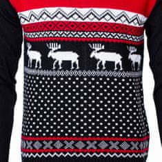 Wayfarer Vianočný sveter so sobom Marching Reindeer červený M