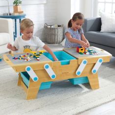 KidKraft Stavebný stôl s krabicami a súpravou