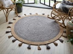Flair Kusový koberec Lunara Grey kruh – na von aj na doma 150x150 (priemer) kruh