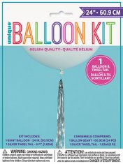 Unique Balón s bielym balónovým chvostom 60cm