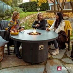 Karma Premium Záhradný stôl s ohniskom Infinity R
