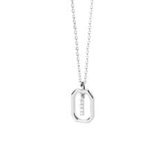 PDPAOLA Pôvabný strieborný náhrdelník písmeno "I" LETTERS CO02-520-U (retiazka, prívesok)