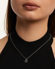 PDPAOLA Pôvabný strieborný náhrdelník písmeno "I" LETTERS CO02-520-U (retiazka, prívesok)