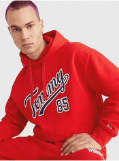 Tommy Jeans Mikiny s kapucou pre mužov Tommy Jeans - červená M