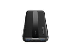 Natec powerbanka TREVI SLIM Q 10000 mAh 2X USB QC3.0 + 1X PD, čierna