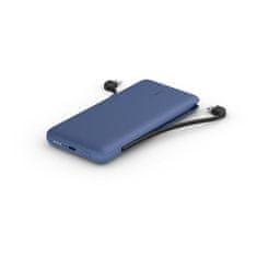 Belkin BOOST CHARGE USB-C Power Delivery PowerBanka, 10000mAh, s integrovanými káblami, polnočná modrá